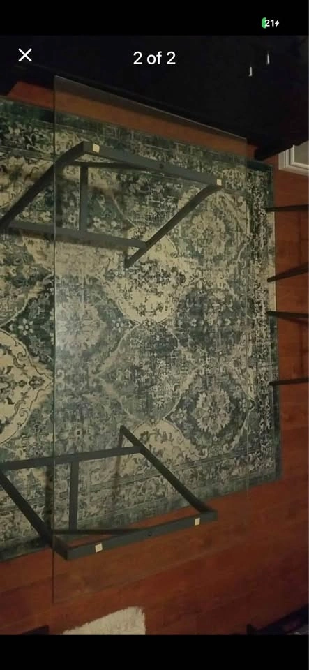 IKEA glass desk - photo 2