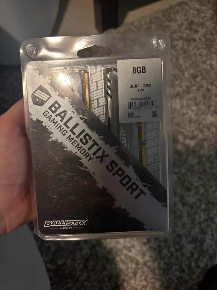 Ballistix Sport 8GB DDR4-2400 Gaming Memory