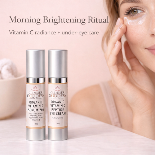 Organic Vitamin C Glow Duo – 20% Vitamin C + Peptide Eye Serum