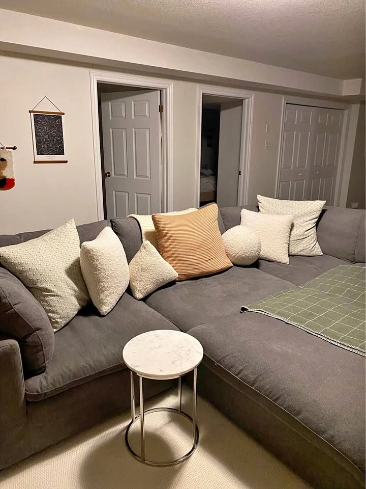 Leon’s Grey Modular Sofa Sectional 5-Piece