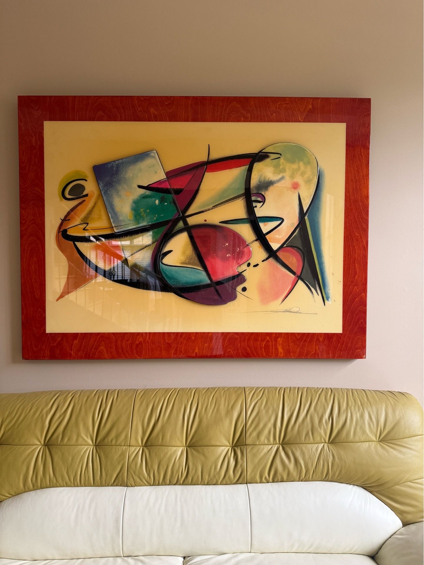 Alfred Gockel “Play Off” (2003) Original Acrylic on Wood
