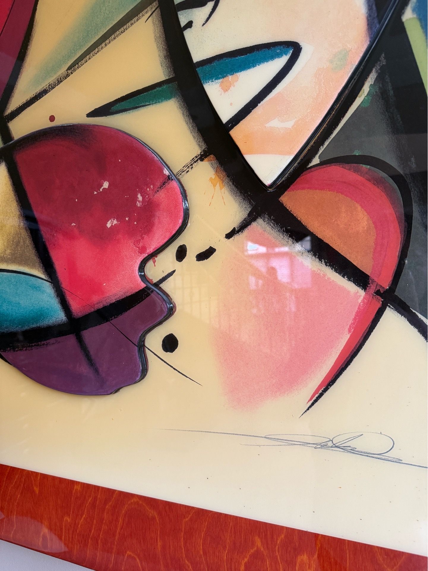 Alfred Gockel “Play Off” (2003) Original Acrylic on Wood - photo 2
