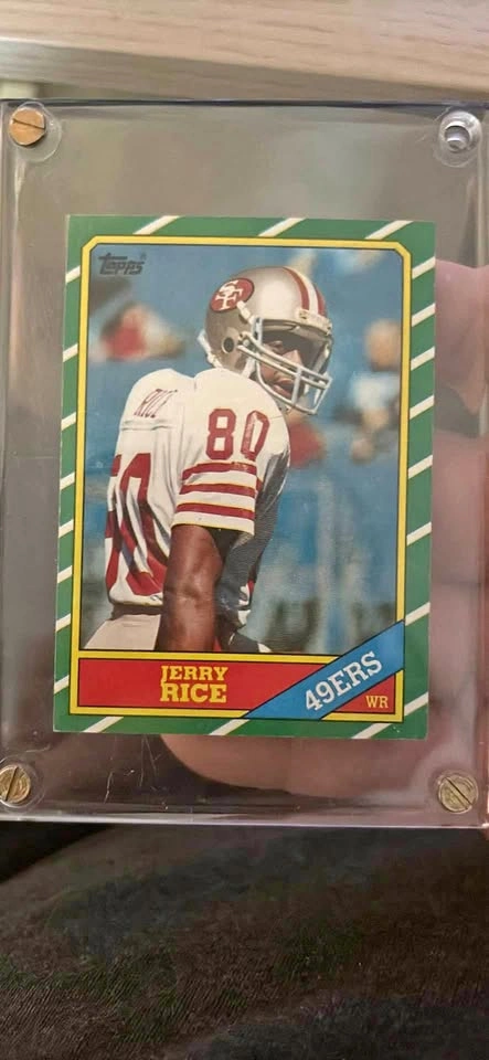 1986 Topps Jerry Rice Rookie Card #161