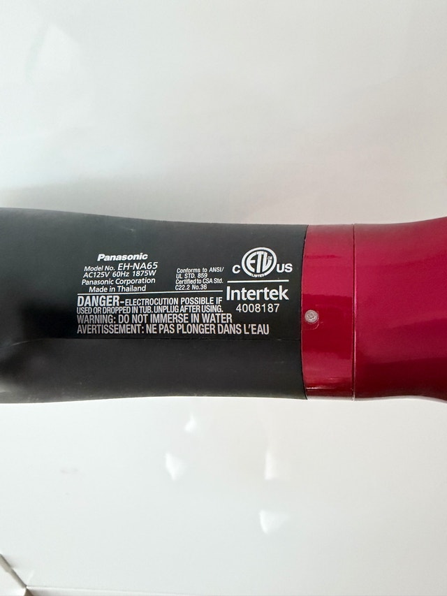 Panasonic EH-NA65 Hair Dryer - photo 2