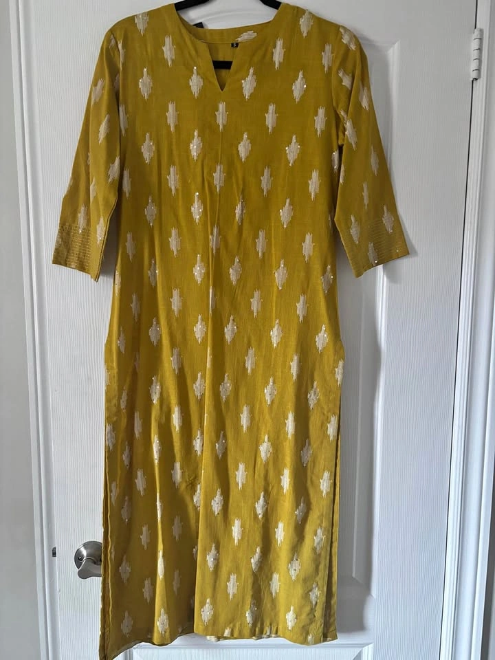 indian kurta brand new yellow