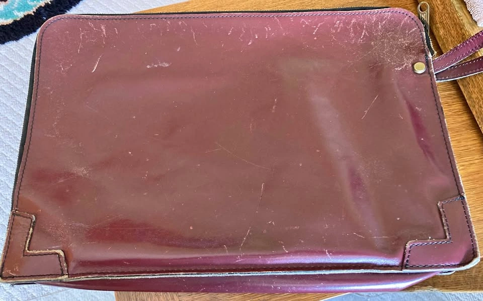 Vintage Leather Portfolio/Document Case