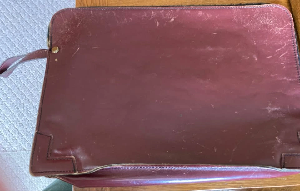 Vintage Leather Portfolio/Document Case - photo 2