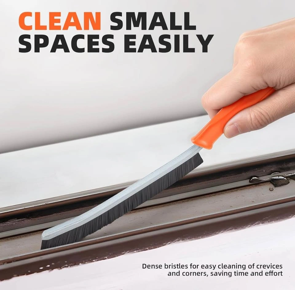 Hard Bristle Crevice and Grout Cleaning Brush Set - 3 Pack - photo 4