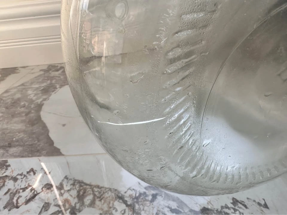 Large Vintage Italian Glass Carboy / DemiJohn – 19" Floor Vase - photo 4