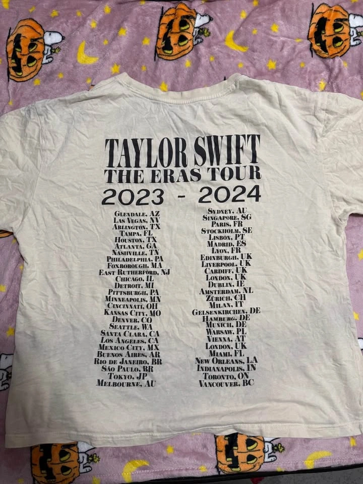 Taylor Swift The Eras Tour Beige T-Shirt - photo 2