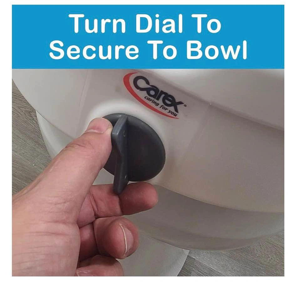 Raised toilet seat with handles - photo 3