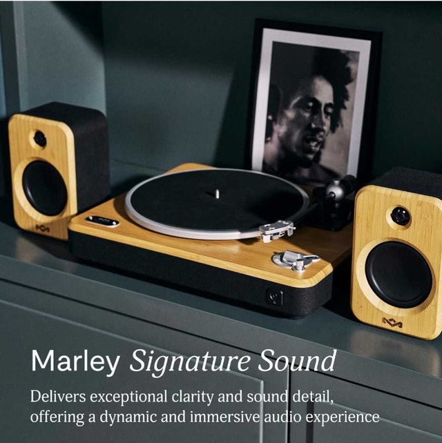 House of Marley Stir It Up Wireless 2+ Turntable with Speakers - photo 2