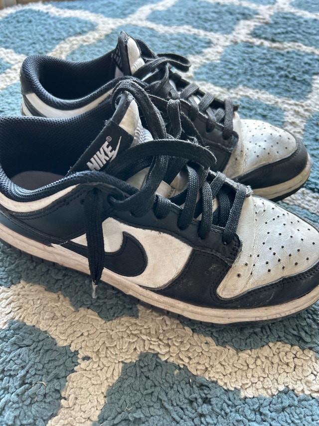 2 pairs of Nike Dunks youth Size 5 and 6 - photo 2