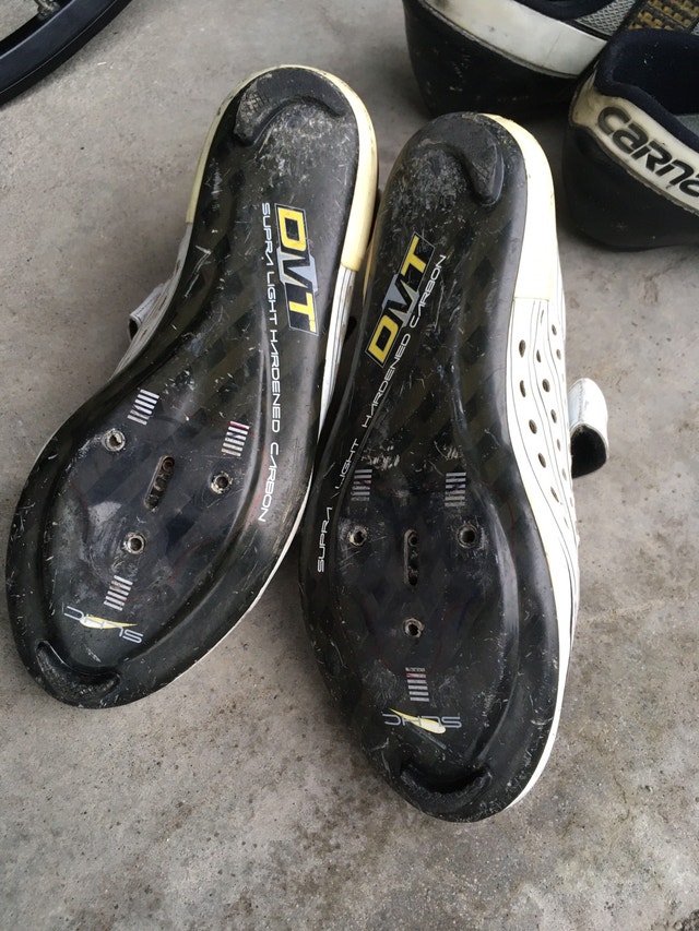 Two pairs of carbon road cycling shoes size 7.5 men’s - photo 3