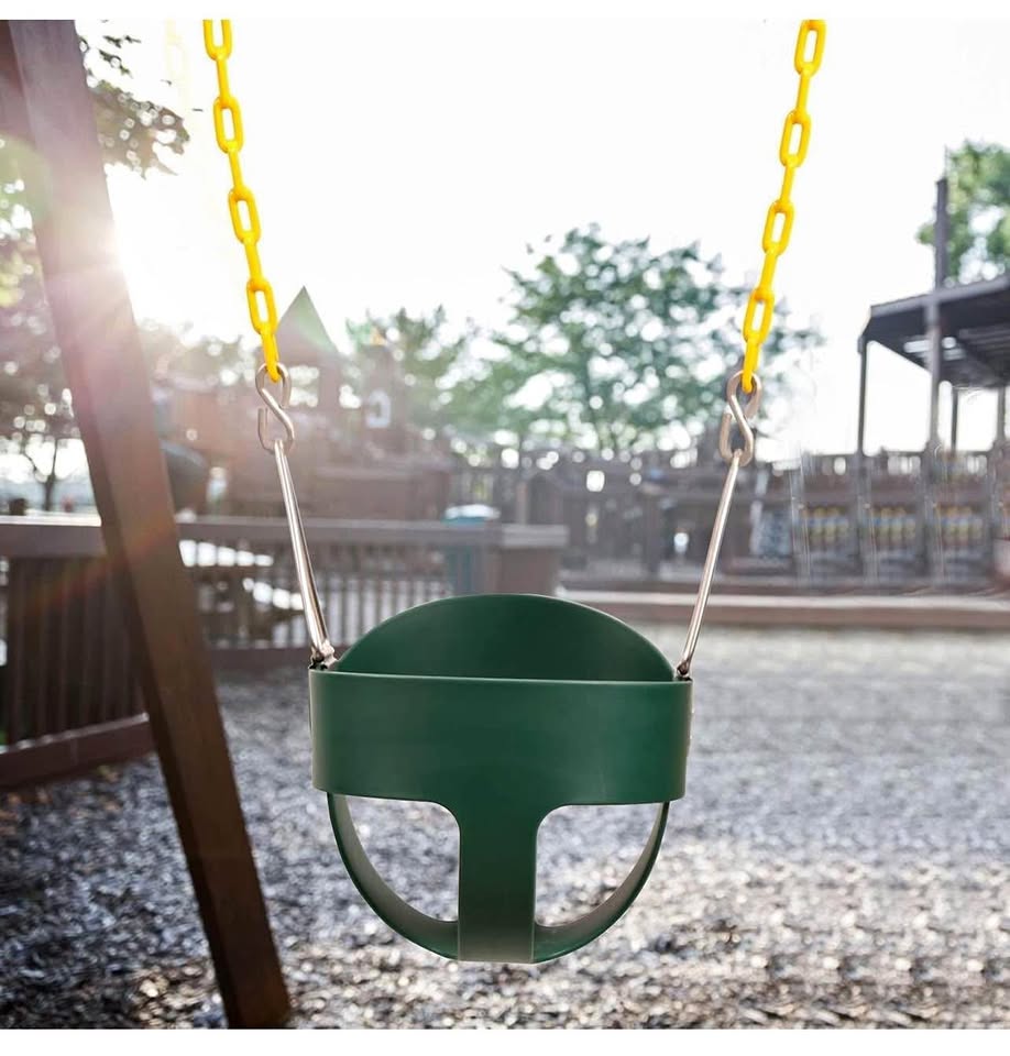 Toddler Bucket Swing Seat with Coated Chain Heavy Duty