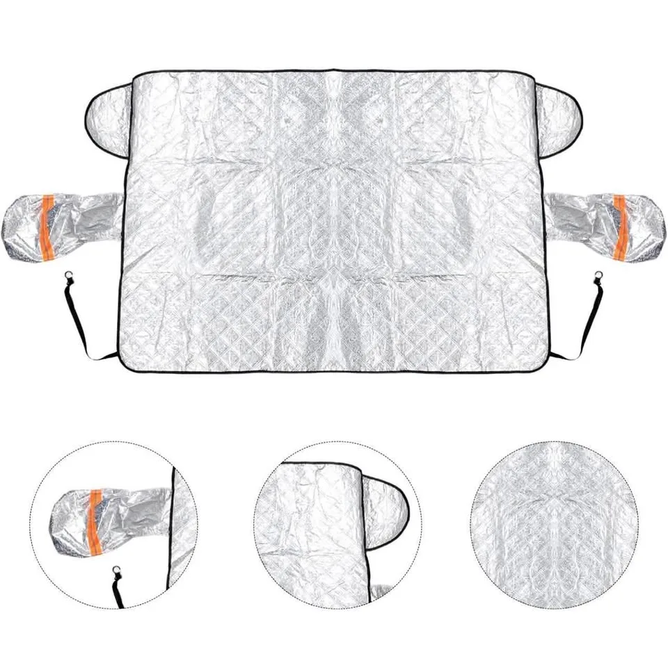 Car Shields Windshield Snow Cover Aluminum Film Silver thumbnail