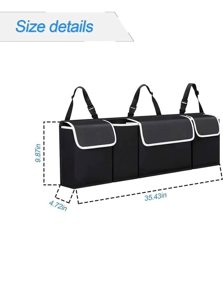Car Trunk Organizer, Backseat Hanging Organizer - photo 4