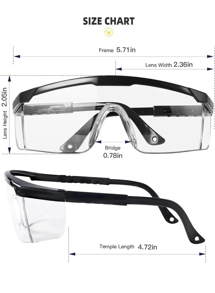 Safety Glasses, Lab Goggles, Anti-fog, Scratch Resistant image indicator(4)