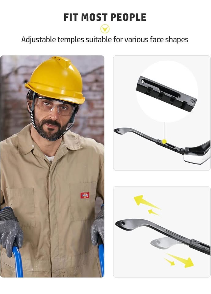 Safety Glasses, Lab Goggles, Anti-fog, Scratch Resistant - photo 5