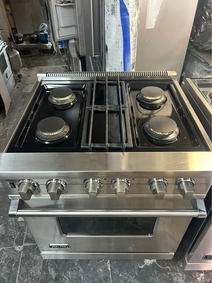Viking Stove 30 inche 4 burners, silver - photo 2