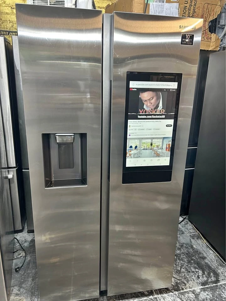 Samsung 36" Silver 2-Door Refrigerator with TV and Camera