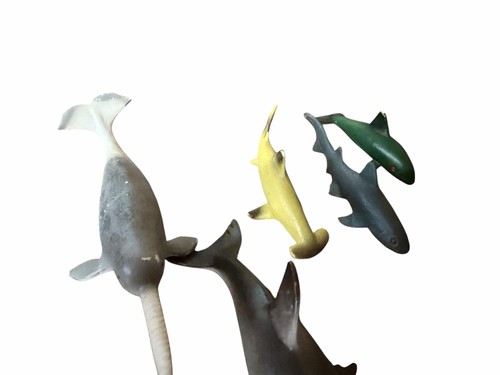 Lot of 9 Plastic Shark Toy Figures Ocean Animals Sea Life - photo 3