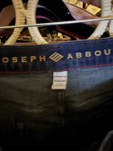 Joseph Abboud Mens Blue Straight Fit Jeans Pants 44x30 - photo 3