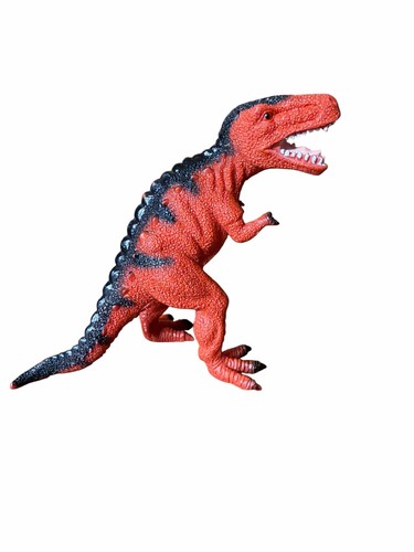 Toy Major T-Rex Red Black Tyrannosaurus Dinosaur Plastic Toy Fig