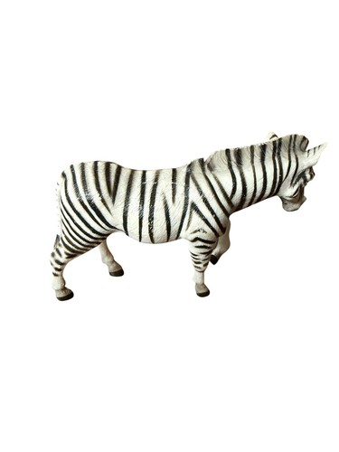 Schleich ZEBRA Retired 2008 Animal Figure Black White Stripe - photo 2
