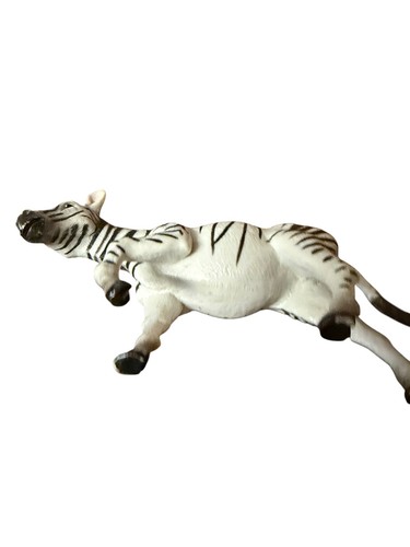 Schleich ZEBRA Retired 2008 Animal Figure Black White Stripe - photo 4