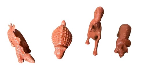 MPC Dinosaurs Red-Brown Plastic 1960s Vtg Prehistoric Figures - photo 3