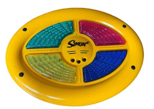 Simon 2 Electronic Game 2 Sided Milton Bradley Hasbro 2000