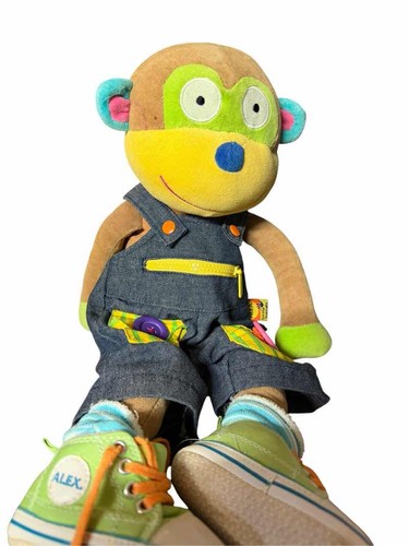 Alex Little Hands Learn to Dress Monkey Plush Stuffed Animal Toy