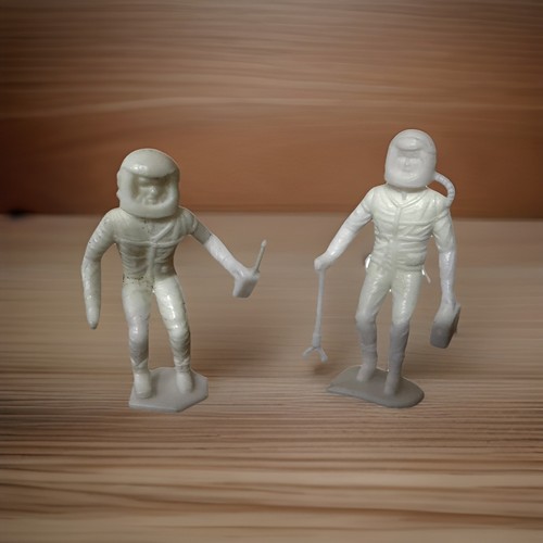 Vintage 1960's MPC Plastic Space Man Astronaut Toy Figure White - photo 5