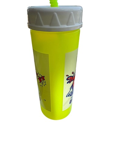 Vintage Neon Yellow Kool-Aid Tumbler 16 Oz with Lid Straw - photo 2