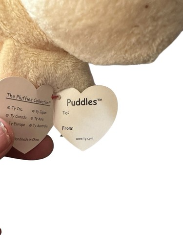 Ty Pluffies Ducky Duck PUDDLES 10" Floppy Plush Bean Bag Toy - photo 4