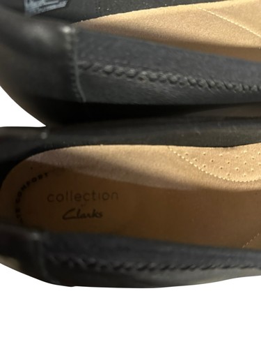 Clark's Collection Sara Bay Ballet Flats Women's 10 Black Leathe - photo 2