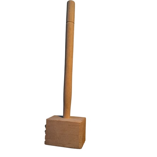 Vintage Wooden Meat Tenderizer Hammer