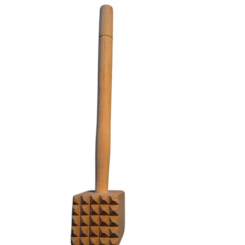 Vintage Wooden Meat Tenderizer Hammer - photo 3
