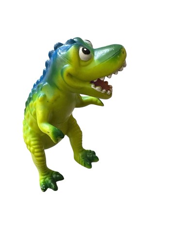 T Rex Dinosaur Green Blue Big Eyed Dino Transport Kid Connection - photo 2