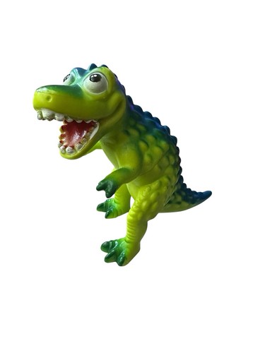 T Rex Dinosaur Green Blue Big Eyed Dino Transport Kid Connection - photo 3