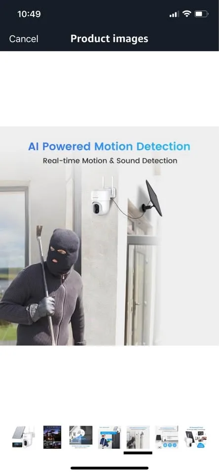 2K/3MP Solar Security Camera Wireless Outdoor, 2.4G WiFi Only image indicator(4)