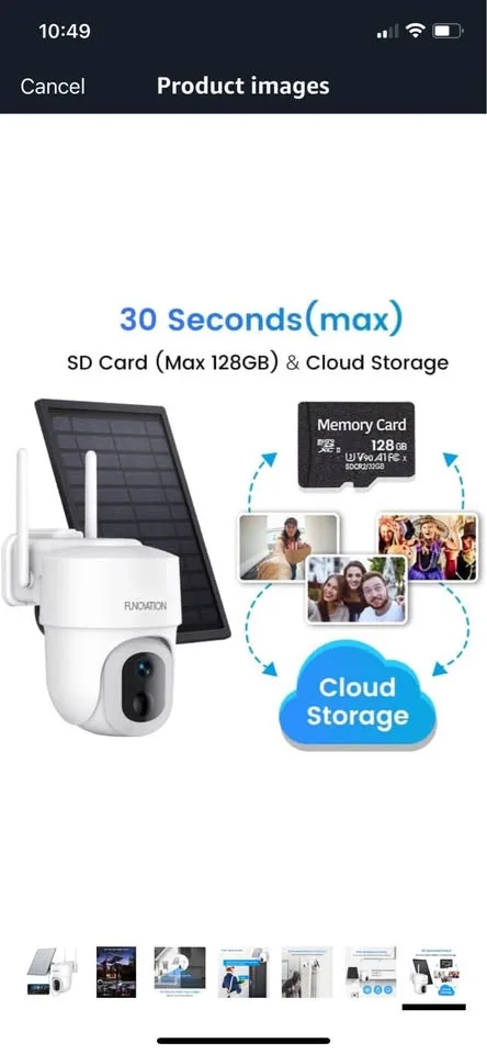 2K/3MP Solar Security Camera Wireless Outdoor, 2.4G WiFi Only image indicator(6)