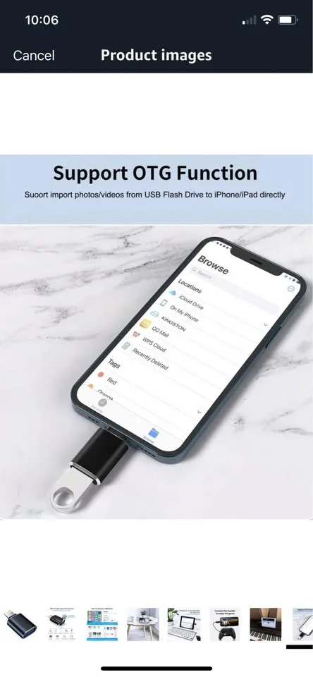 Apple Lightning to USB Camera Adapter image indicator(3)