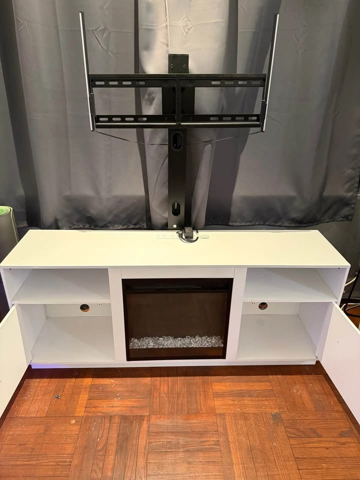 47.2" Large Lift Top White Marble LED Coffee Table - photo 2