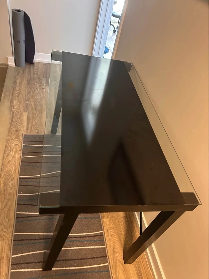 Glass and Metal Desk NEED GONE ASAP - photo 2