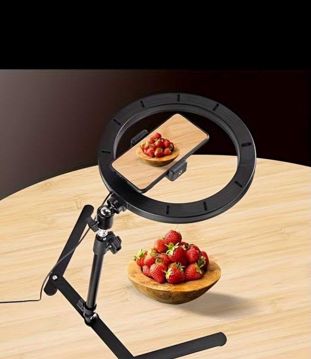 Ring light with stand & phone holder - photo 4