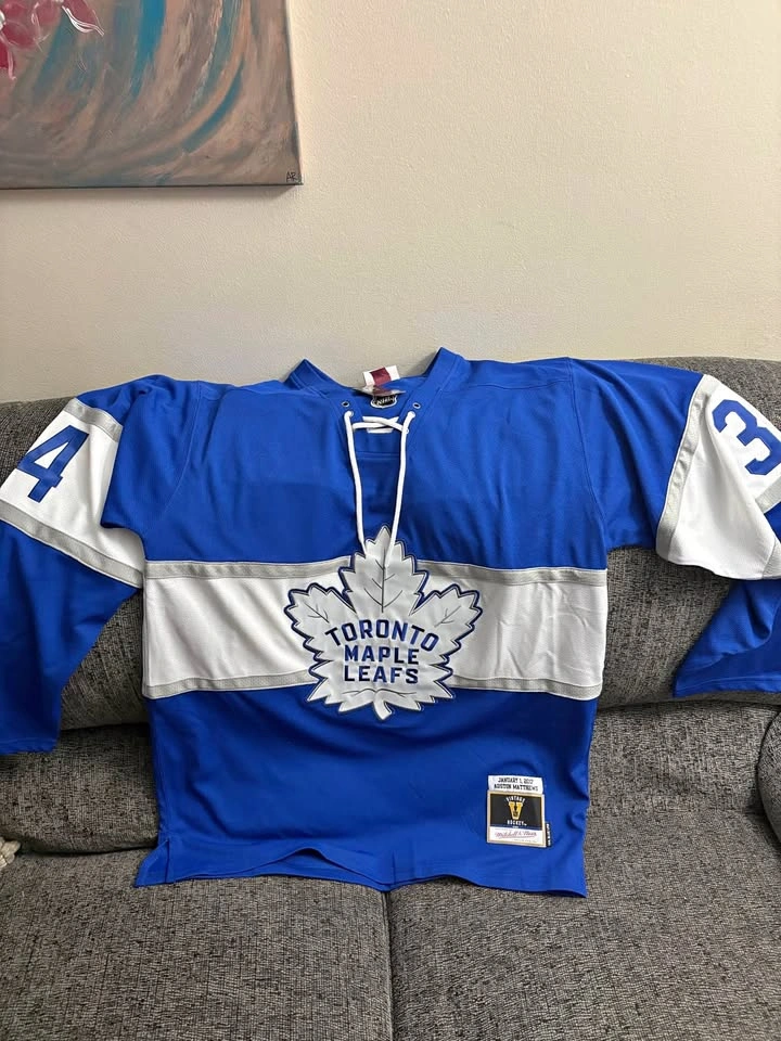 Matthew’s Toronto Maple Leaf jersey