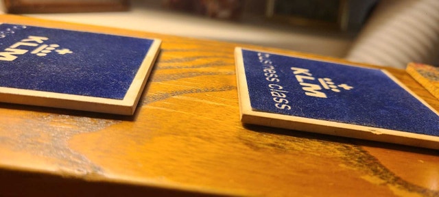 KLM Vintage Business Class Ceramic Drink Coaster Tiles - photo 5