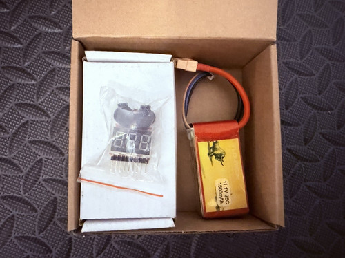 Drone controller and battery charger with battery for DIY hobbyi